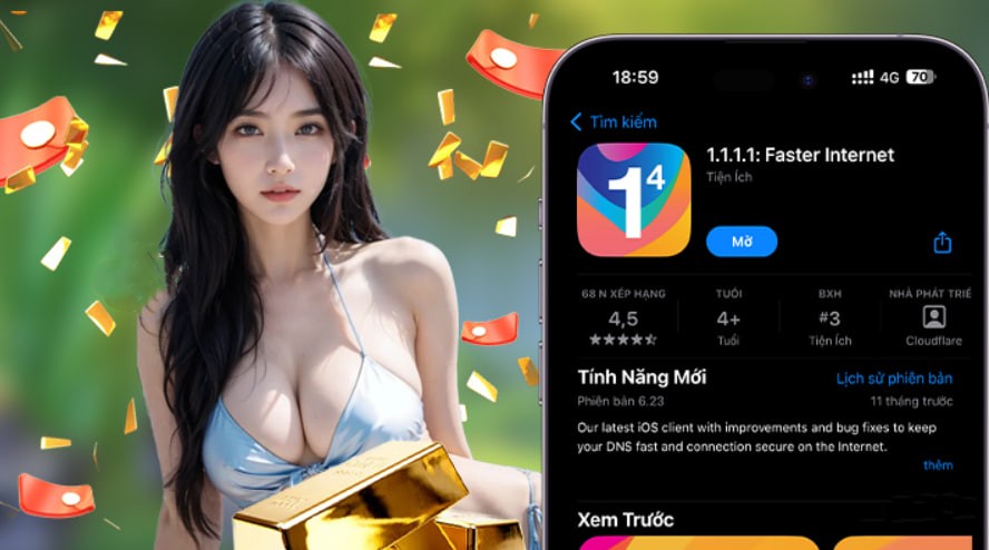 Hình ảnh quảng cáo của 8us hiển thị nền tảng và các lợi ích